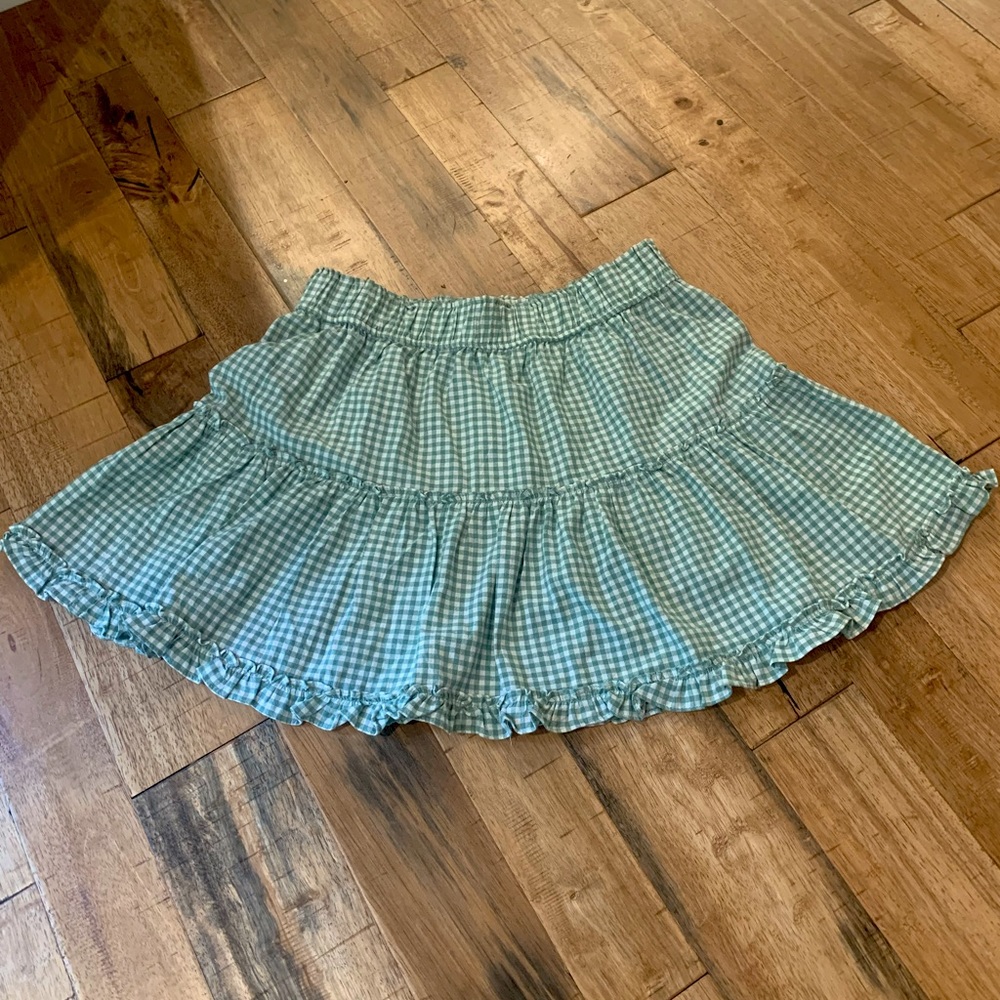 Impeccable Pig Green Gingham Skirt